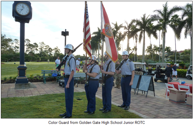 Color Guard from Golden Gate High School Junior ROTC