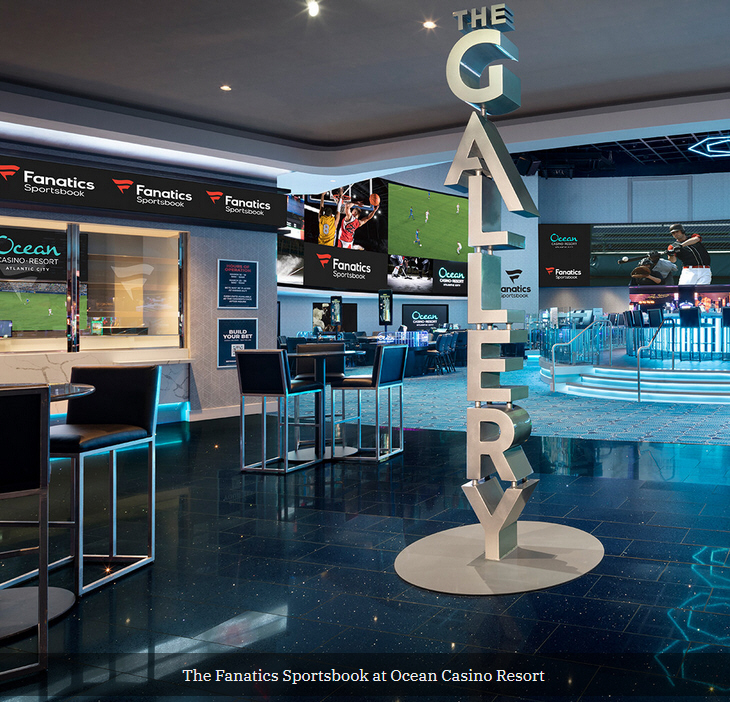 Fanatics Sportsbook Partners with Ocean Casino Resort for New Retail Sportsbook Location