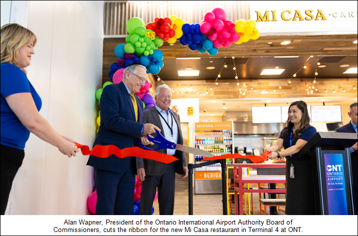 Ontario International Airport Welcomes Mi Casa Cantina to its Expanding Lineup of Food and Beverage Concessions