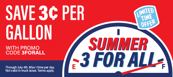 RaceTrac Kicks Off Summer with ''3 For All'' Fuel Offer