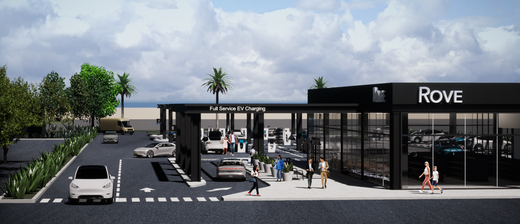 Rove to Build First-of-its-Kind Full-Service EV Charging Centers in Southern California