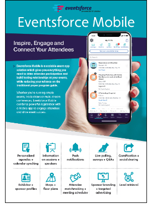 Eventsforce Launches a New Mobile App Designed to Drive Event Planning Success