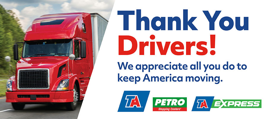 TravelCenters of America Celebrates National Truck Driver Appreciation Week Sept. 11- 17