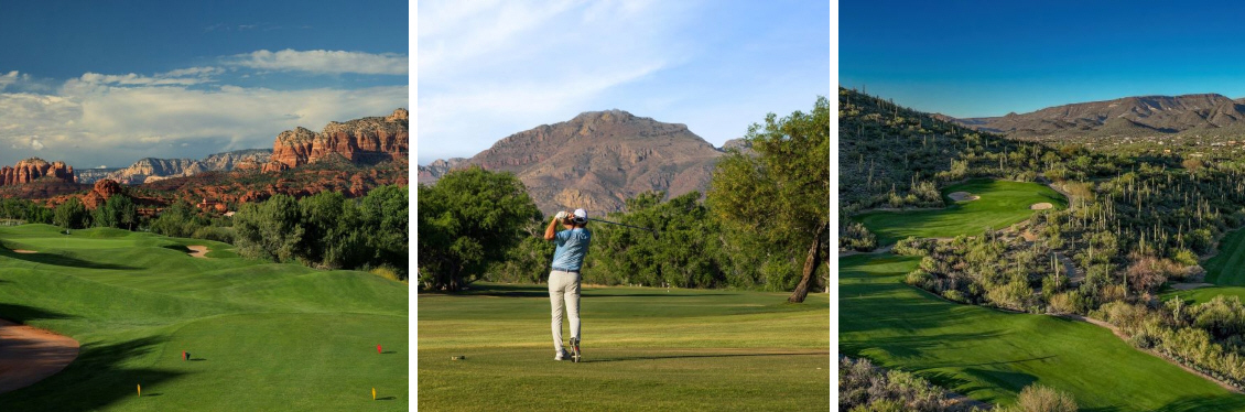 L-to-R: Sedona Golf Resort, Tubac Golf Resort & Spa and Rancho Maana Golf Club