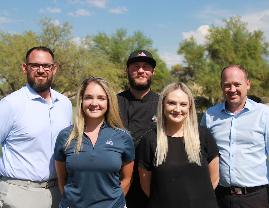 The Club at Starr Pass new team members left-to-right: David Lee, Lucy Matthews, Ryan Jones, Jennifer Huebner and David Loomis