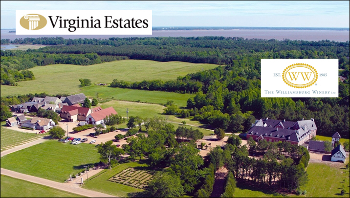 Iconic Williamsburg Winery in Virginia for Sale