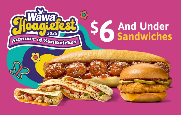 Wawa's Hoagiefest Is Back - With a Twist! Celebrate a Summer of Sandwiches with $6 and Under Hoagies, Clubs, Wraps, Quesadillas and Chicken Sandwiches for the Very First Time