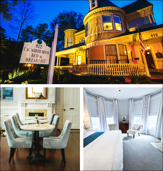 C.W. Worth House Bed and Breakfast Voted as #1 Best Bed and Breakfast in USA TODAY 10Best Readers' Choice 2023 Travel Award Contest