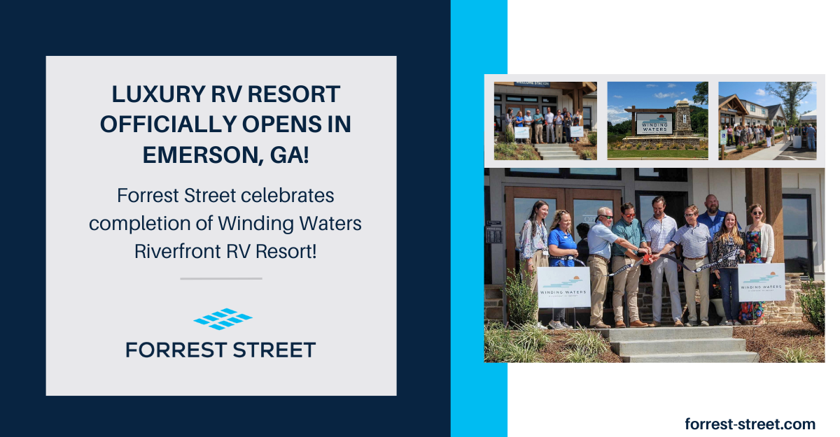 Winding Waters Riverfront RV Resort Celebrates Opening in Emerson, GA